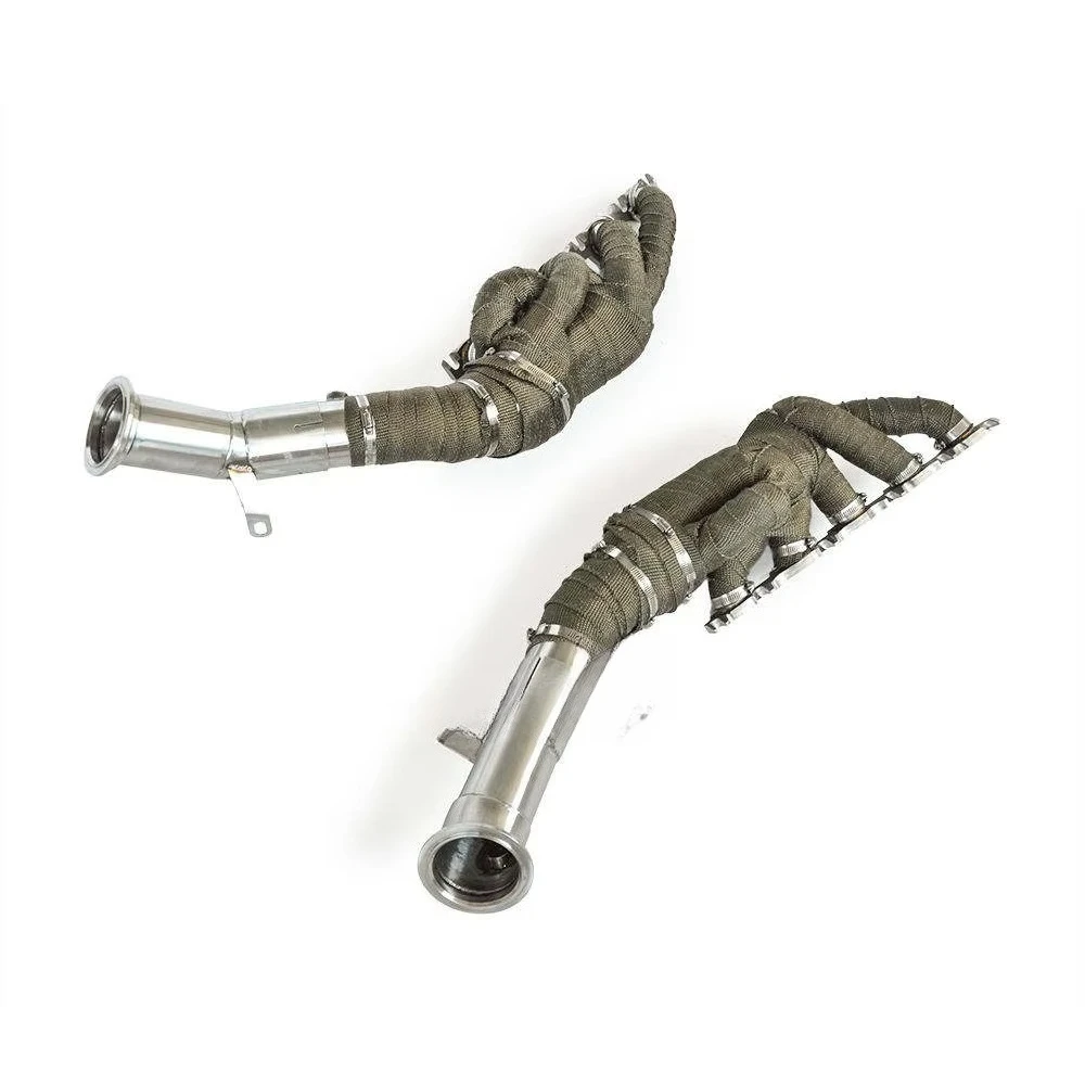 High-flow Exhaust Manifold for  Huracan STO Spyder 5.2 2019+ Exhaust Pipe Catalytic Converter with Heat