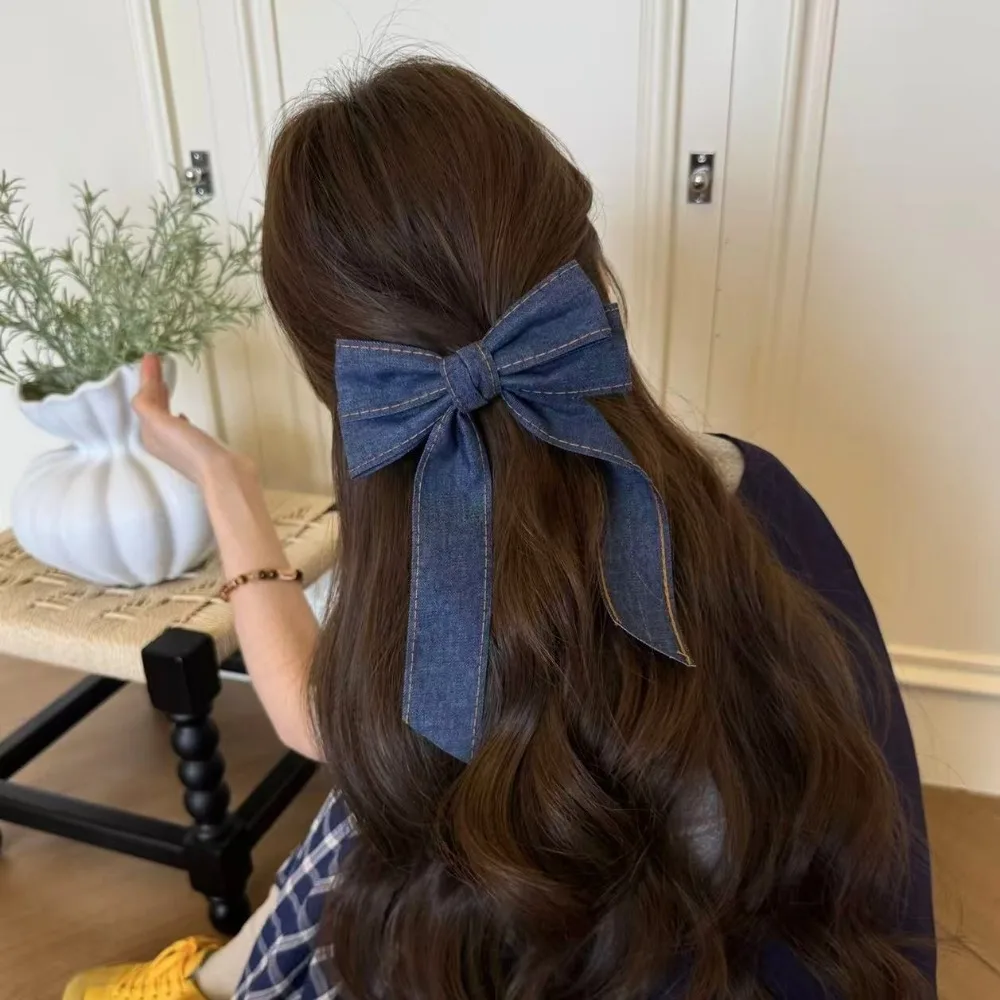 كبير الحجم كاوبوي القوس دبوس الشعر الصغيرة الذهب التسمية بلون القوس الشريط دبوس الشعر الحلو اليدوية مشبك شعر امرأة