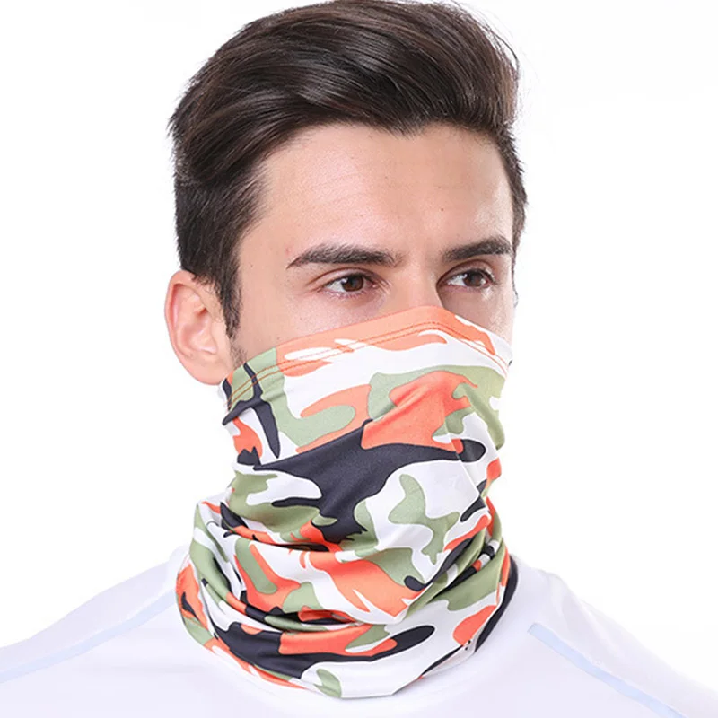 Unisex Cycling Cap Head Scarf Balaclava Bandana Neck Tube Scarf Ice Silk Scarf Women Men Headwear Face Mask Bicycle Headband