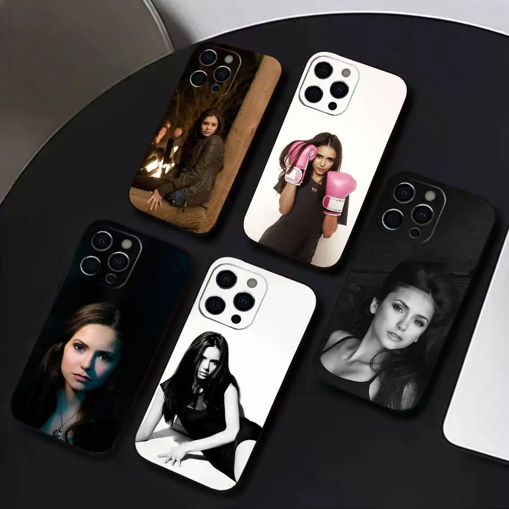 

Actor N-Nina D-Dobrev Phone Case For IPhone 17,16,15,14,13,12,11,Plus,Pro,Max,Plus,XS,soft case Black silicone