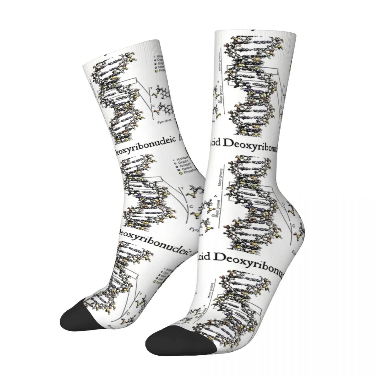 Freemason Shower Nerdy Deoxyribonucleic Acid Cool Men Women Socks Outdoor Novelty Spring Summer Autumn Winter Stockings Gift