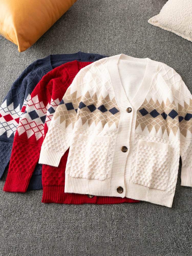 

Удобный трикотажный трикотаж Long Sve V-Ne на одной пуговице, весна-осень, корейский универсальный свободный крой, полиэстер...