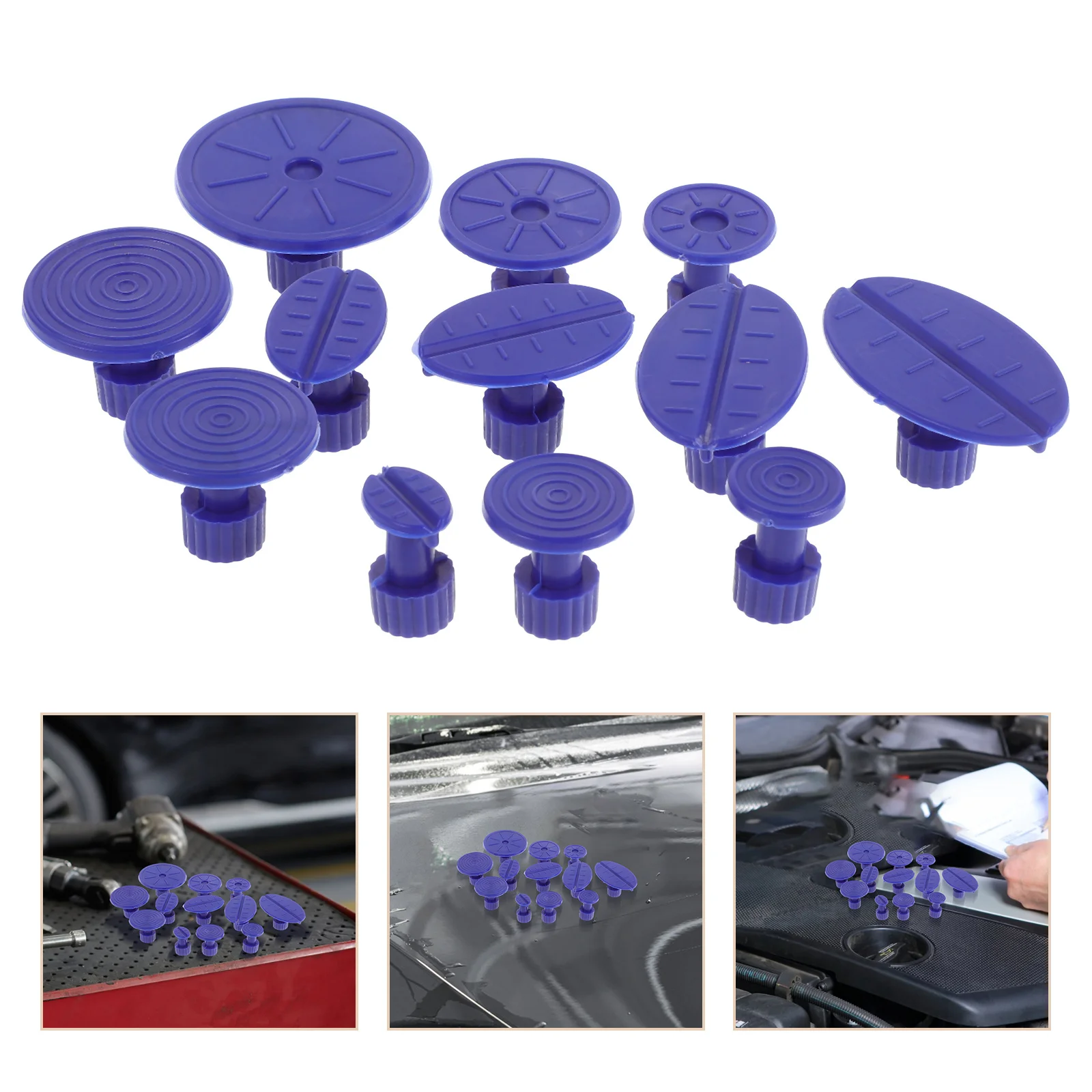 

Набор для удаления вмятин на автомобиле, 12 предметов, профессиональный инструмент для кузовного ремонта, бесшовное восстановление, простой в использовании, пластиковый.