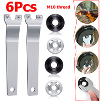 6X M10 Angle Grinder Wrench Spanner Key Kit Outer Lock Flange Nuts Wrench Electric Grinder Accessories Tool For Makita Milwaukee