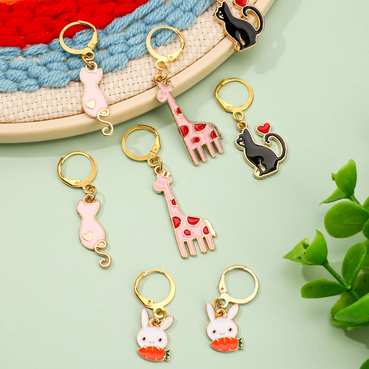 5/8/12個入り 手編み用ステッチマーカー 金属製かぎ針編 - Stitch Marker Ring のレビューと価格