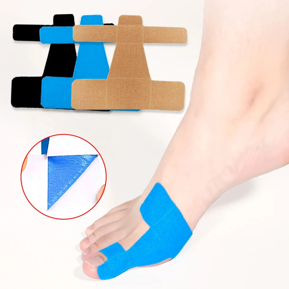 20 Stück vorgeschnittenes Kinesiologie-Tape für Hallux Valgus, Hallux-Valgus-Korrektur und -Linderung, Unterstützung für den großen Fußzeh zur Schmerzlinderung, hypoallergenes, latexfreies Tape – Detail 5