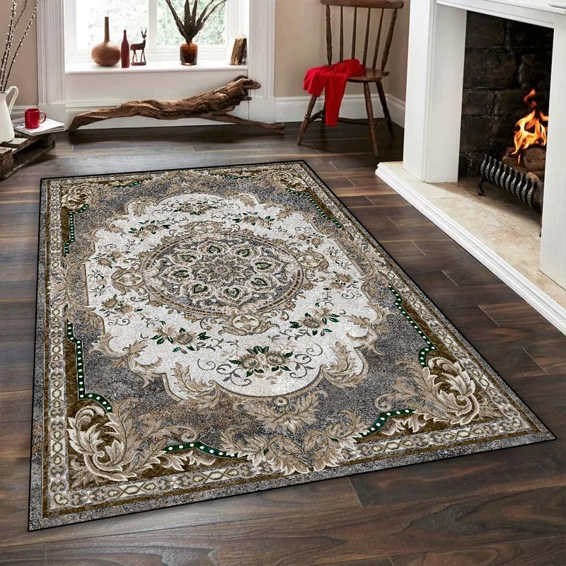 Persian Carpet for Living Room Large Area Sofa Floor Mats Non-slip Washable Bedroom Decoration Lounge Rug Balcony Kitchen Mats