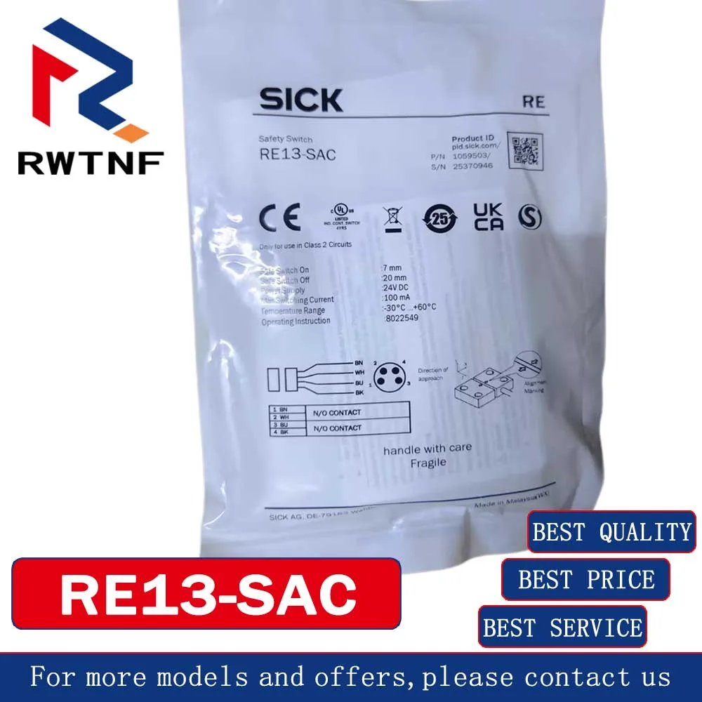 Brand New Genuine RE13-SAC SICK Non-contact safety door switch sensor,100% original warehouse stock