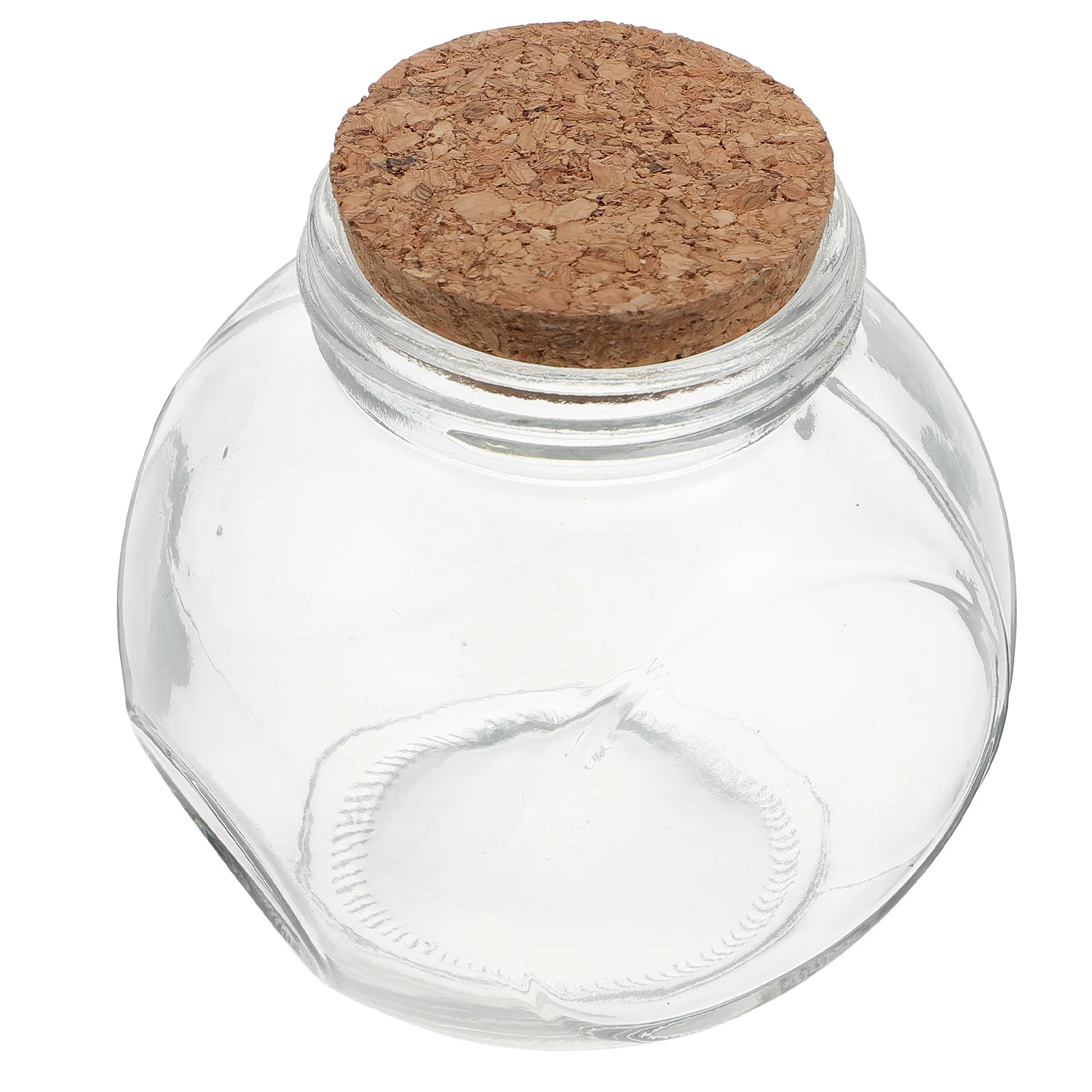 

1pc Wishing Bottle Glass Luck Vial Clear Empty Refillable Container Crystal Decoration Storage Jar Lovely Gift Corked DIY Bottle