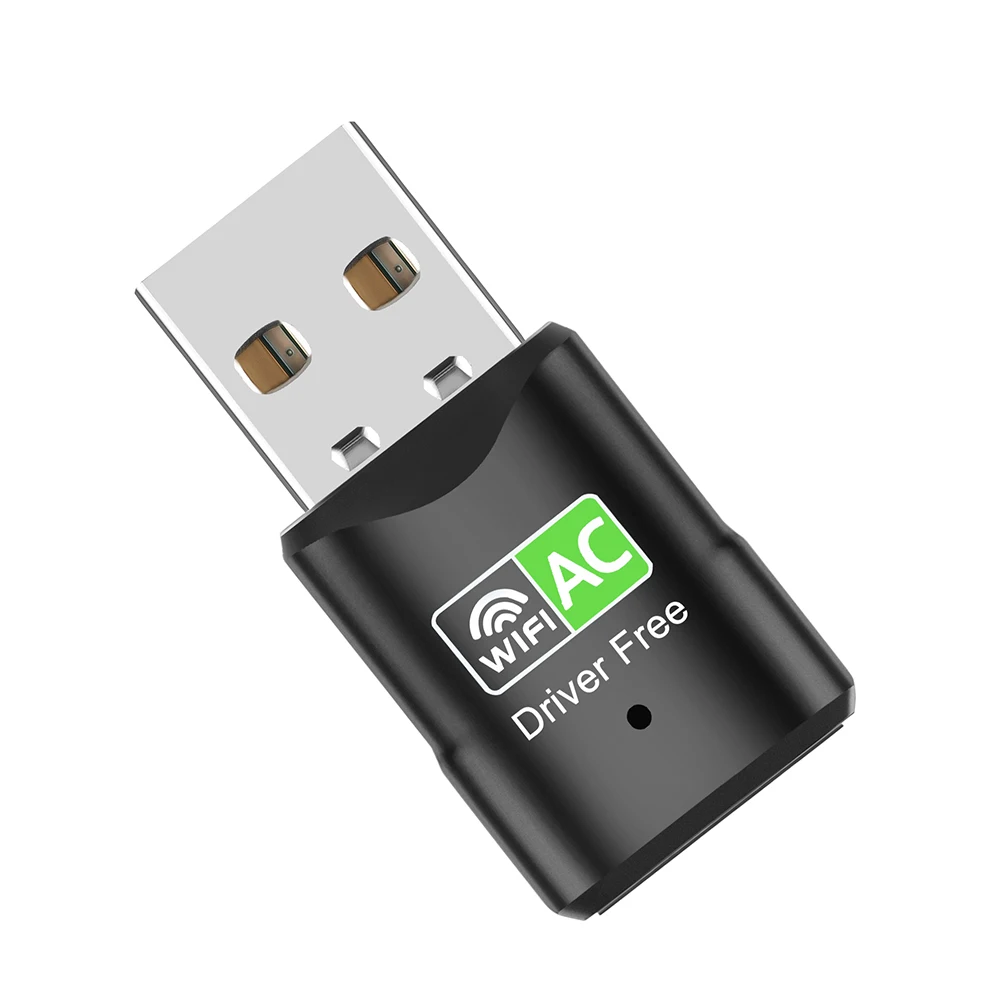 600M USB WiFi 어댑터 동글 플러그 앤 플레이 2.4GHz 5.8GHz 듀얼 밴드 WiFi 수신기 Windows Vista/XP/Win7/8/10/11 호환