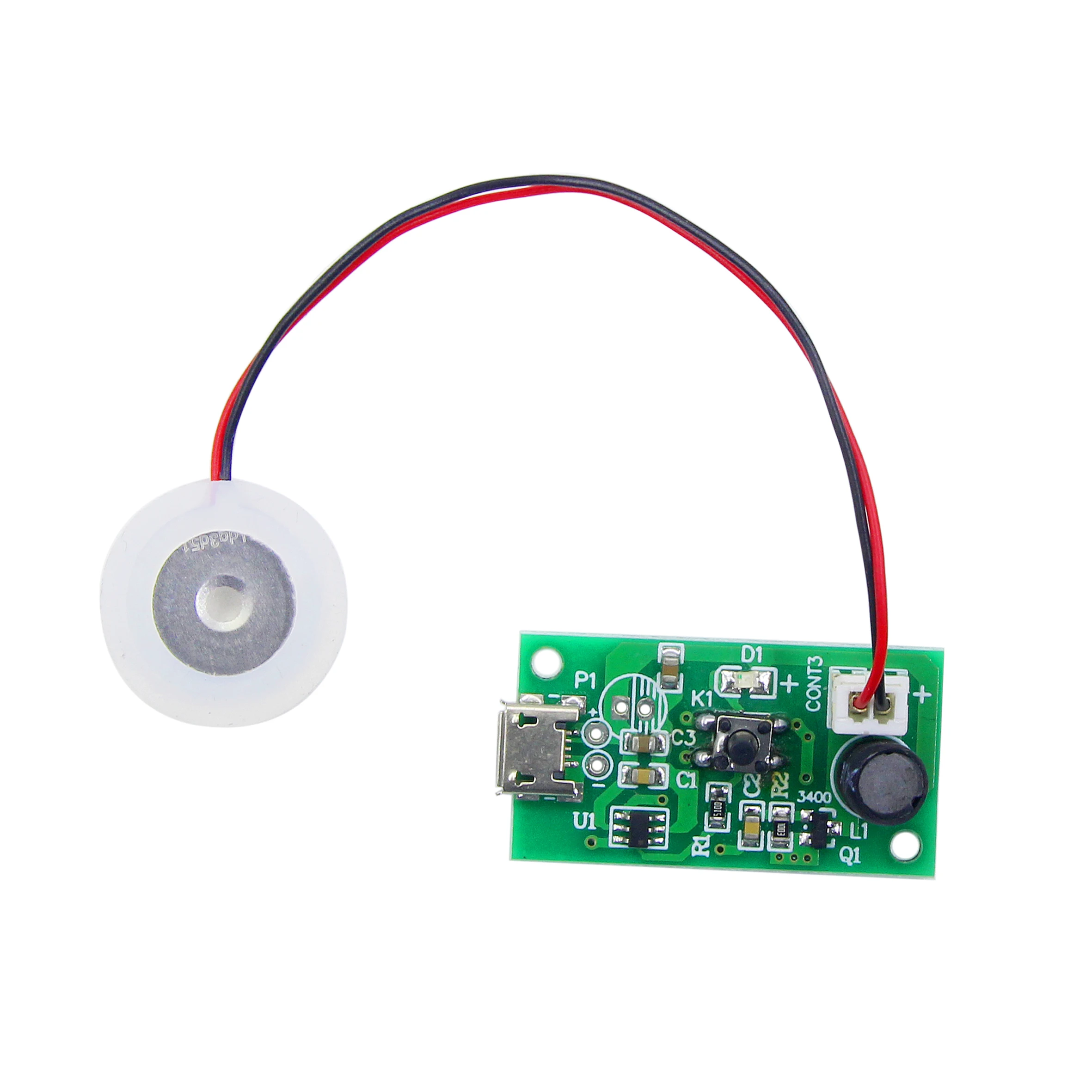 Mini nawilżacz USB zestawy DIY wytwornica mgły i sterownik płytka drukowana Fogger folia atomizująca arkusz atomizatora Mini oscylacyjny — zdjęcie 2