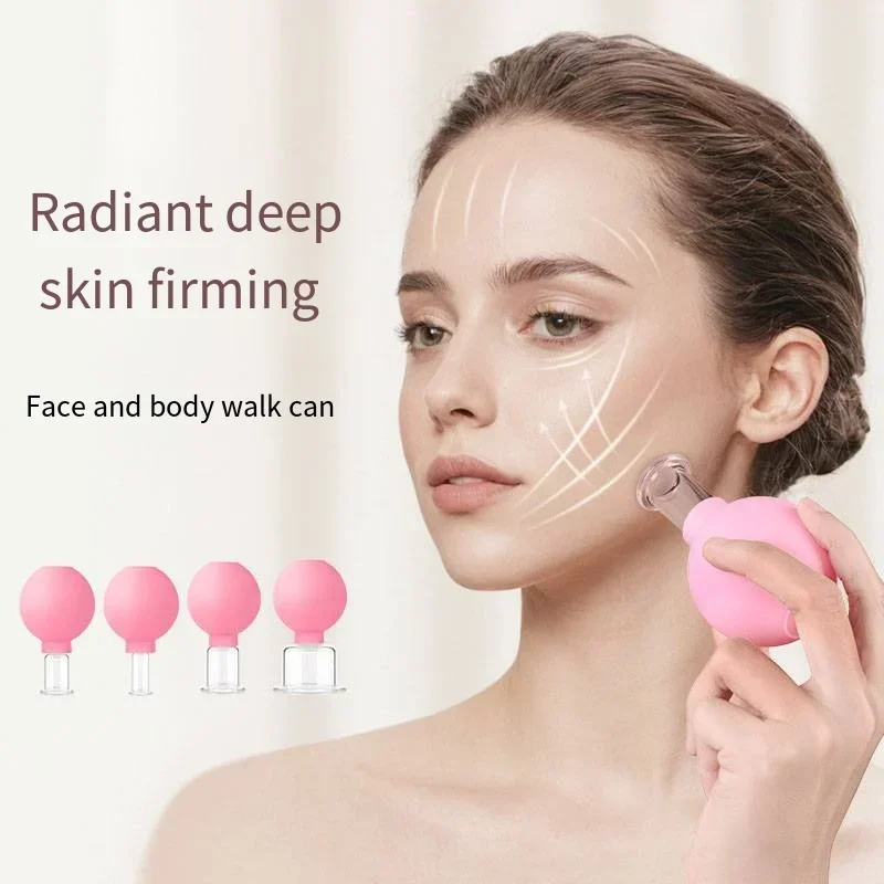Afslanken Gezicht Sucker Zuignap Vacuüm Cupping Pot Cellulite Massager Voor Schoonheid Facial Eye Chineses Cupping Acupunctuur