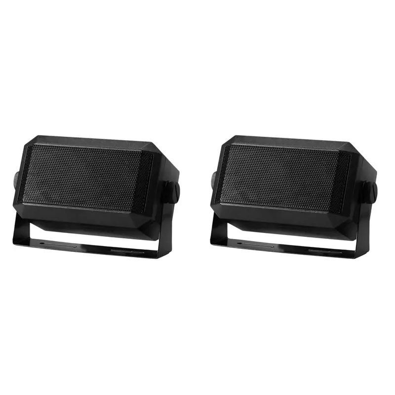N13R-(Durable) 2X External Mini Speaker For Car Mobile CB Radio, 5W Output And 8Ω Impedance,Portable Speaker