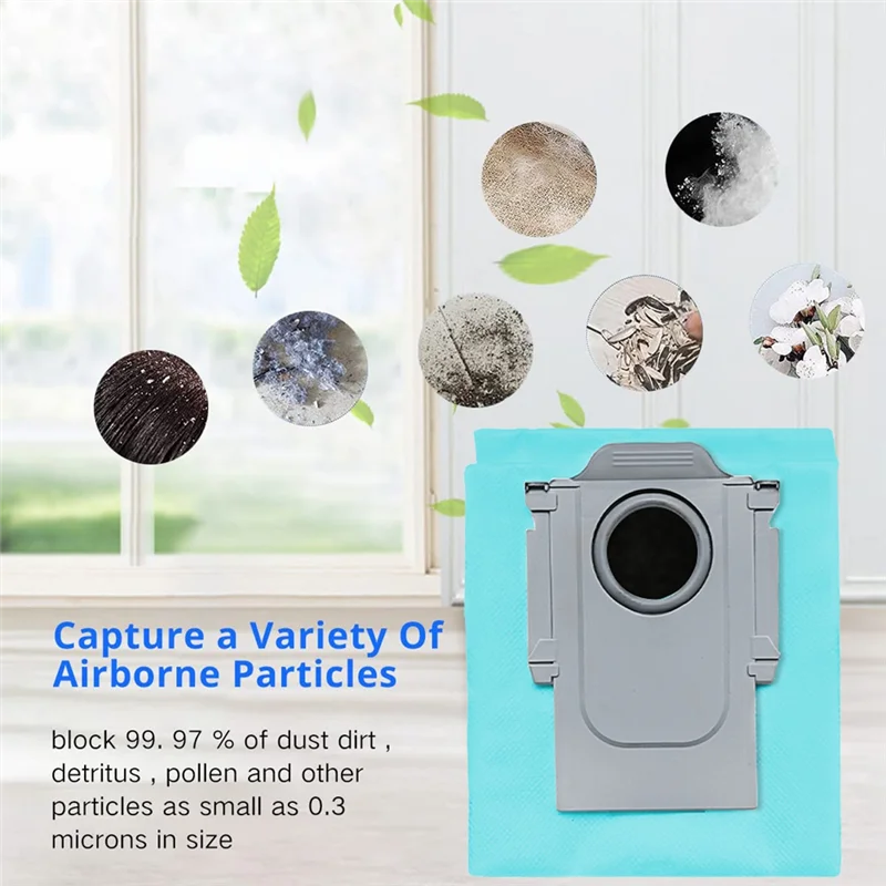 TAIGH-Replacement Activated Carbon Dust Bag For Roborock Q Revo /Roborock P10 A7400RR Robot Vacuum Cleaner Dust Bags