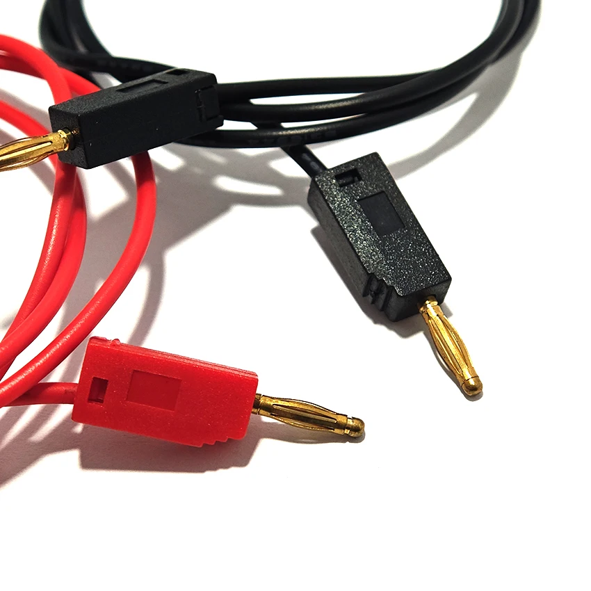 2mm Test Wire Line at both ends K2 Banana Plug Connector Solder Tail Foldable Stackable Experiment Cable 50cm 100cm 1M