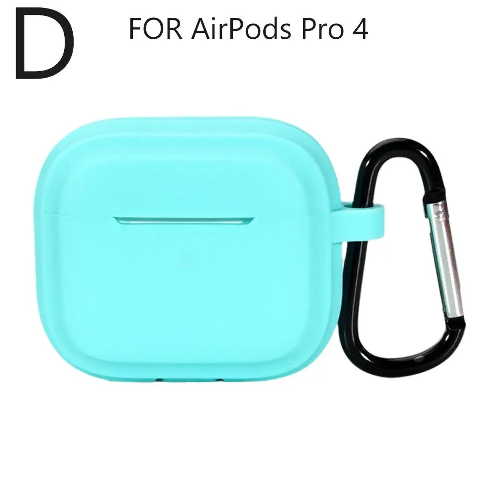 Funda de silicona para AirPods Pro 4, funda de silicona para auriculares AirPods Pro 4, brillo X1X5