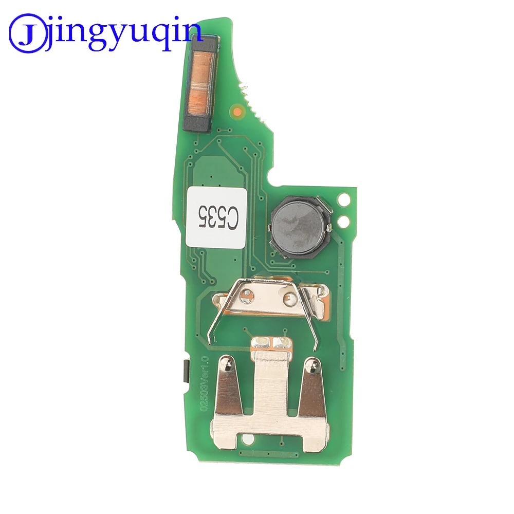 Jingyuqin 4 أزرار 315 ميجا هرتز MQB48 ذكي تمامًا لفولكس واجن ، 3 + 1 مفتاح 5K0837202BP NBGFS93N مفتاح السيارة عن بعد القابل للطي منتج جديد