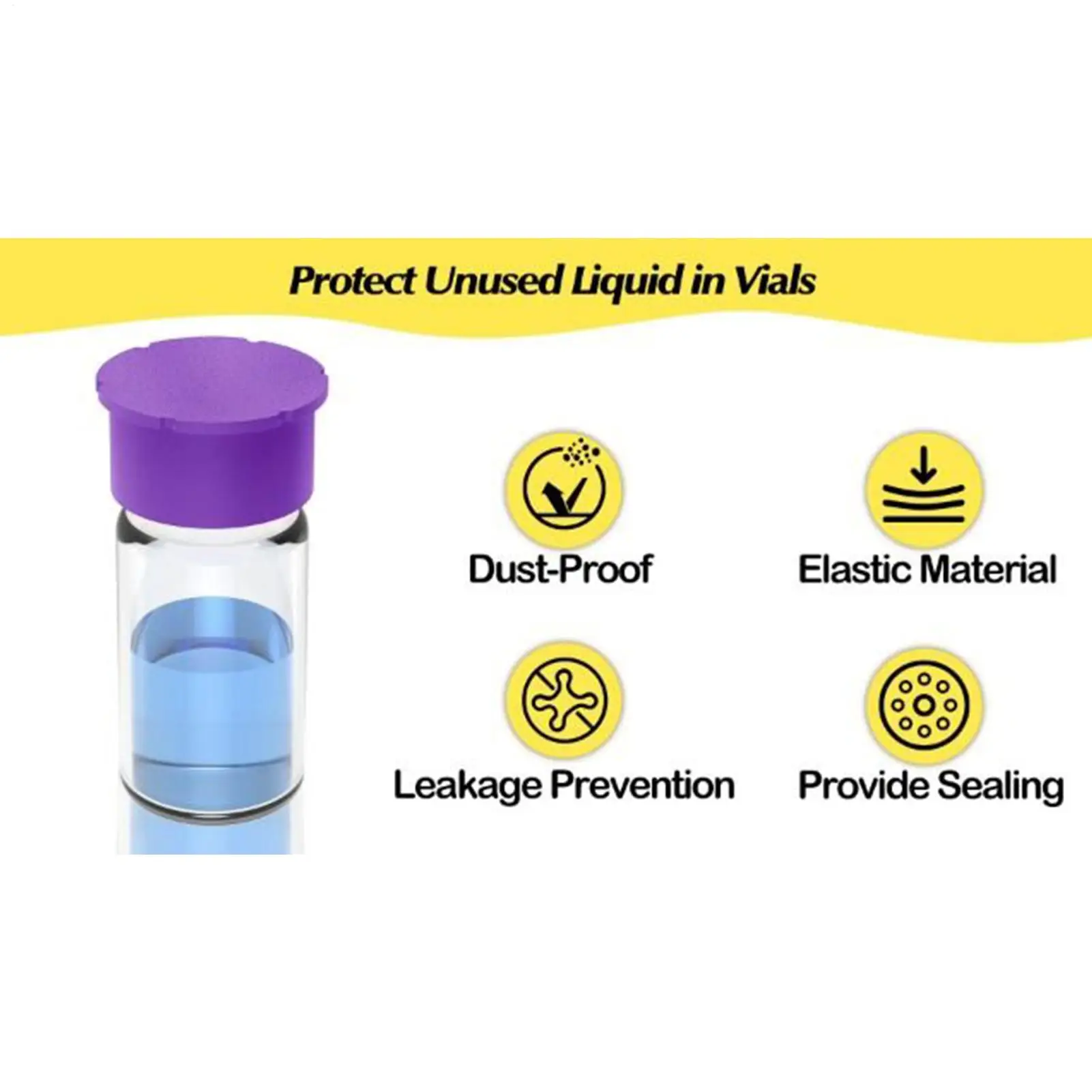 Mini Vials Caps 6 Piece Reusable Labware Lids Dust-Resistant Cover For Lids Quick Organization Identification Industrial