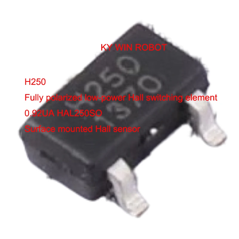 

2PCS/LOTS H250 full polarity low-power Hall switching element 0.92UA HAL250SO surface mount Hall sensor