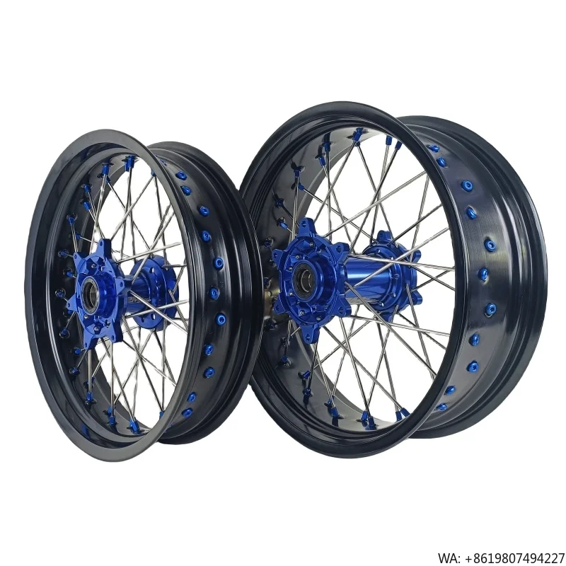 

High Quality 16-17" Supermotard Wheels Fit YZ125 YZ250 1999-2023 YZ250F YZ450F 2003-2023