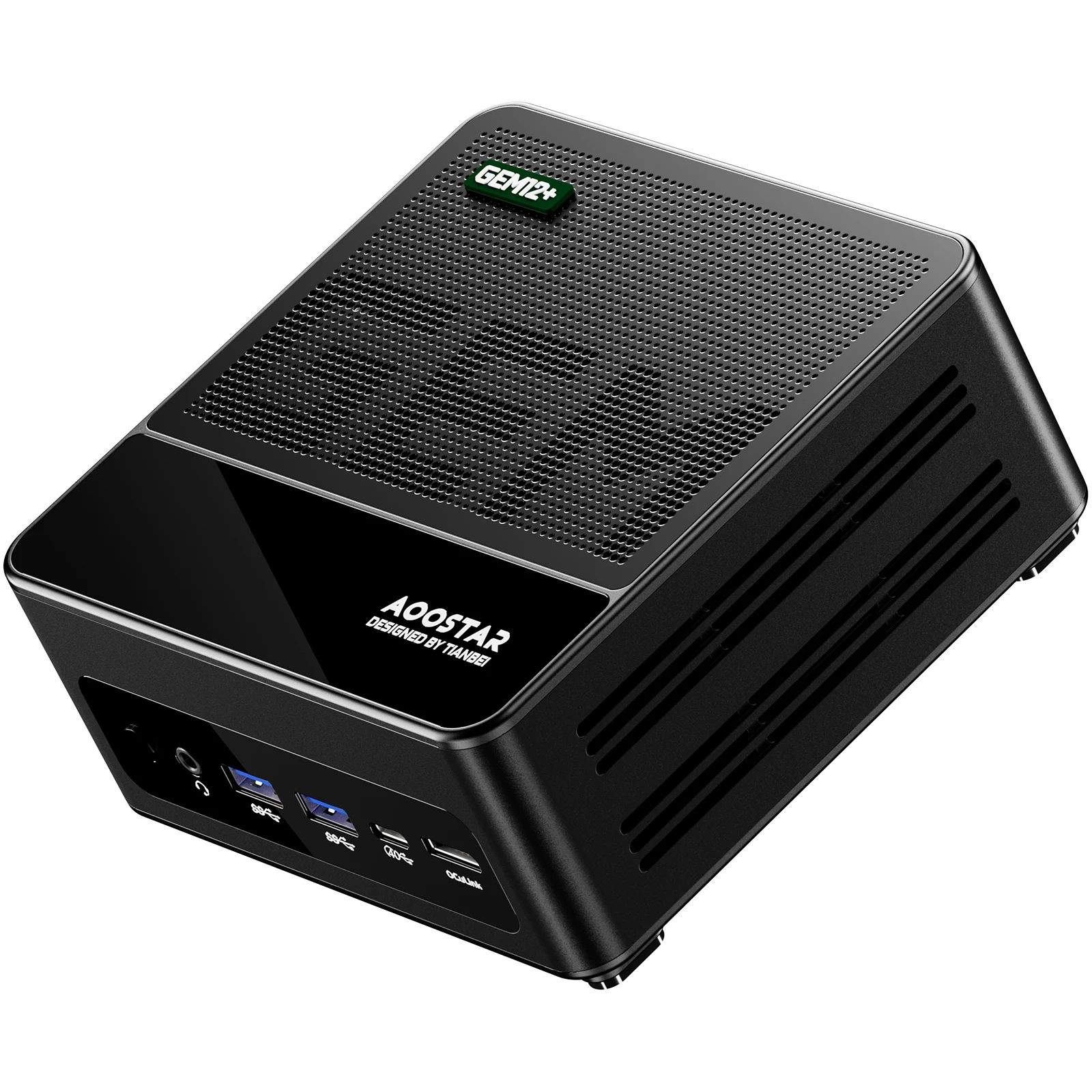 AOOSTAR GEM12+ Mini PC Barebone, AMD Ryzen 7 8845HS, High Performance Mini Desktop PC, Dual USB4 Port, Gaming Office Business