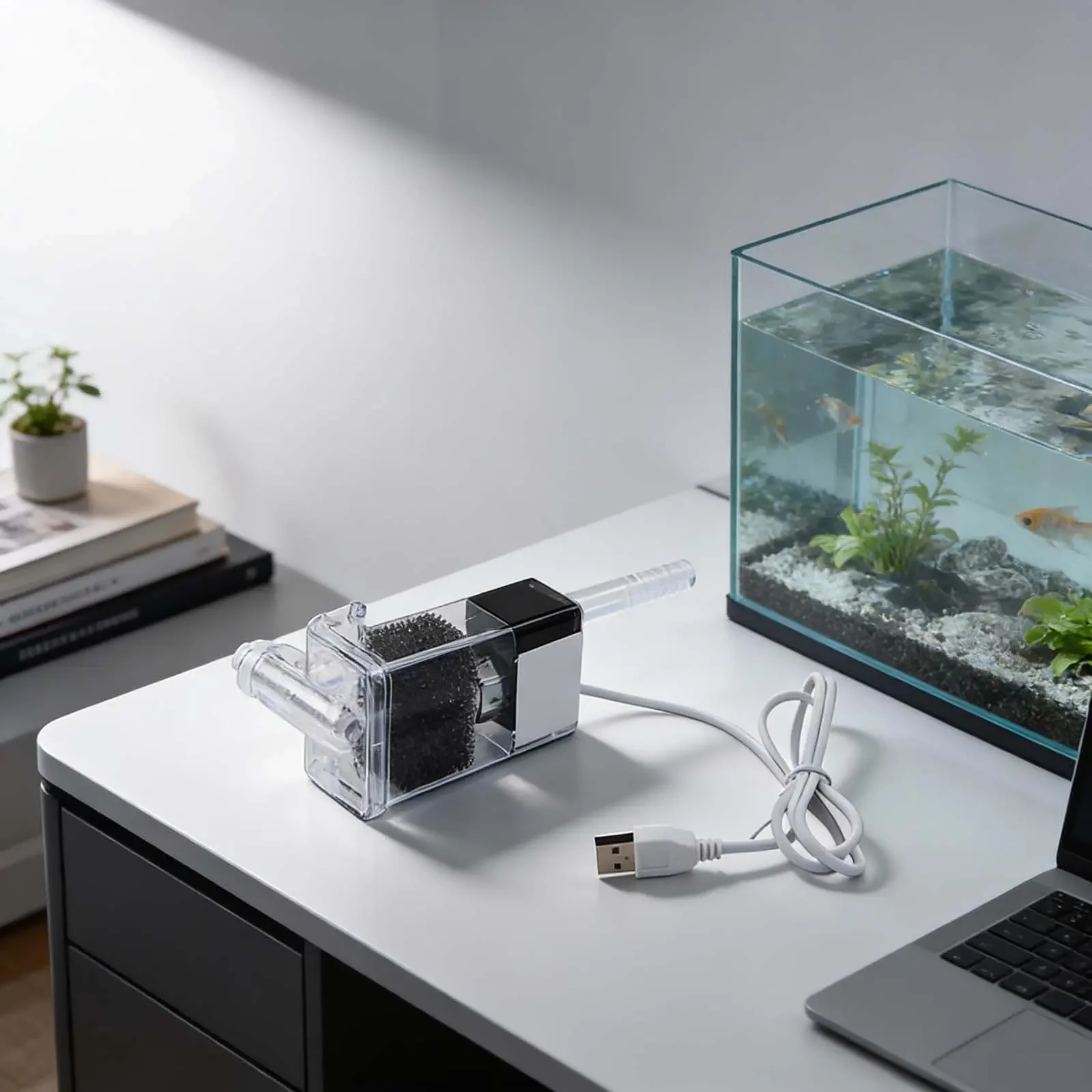 For Home Aquariums External Filter Pump High Performance Filter Pump Filter Pump PVC Construction Low Power Consumption