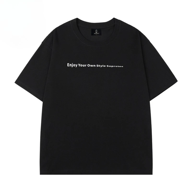 الأمريكية الرجعية عادية فضفاض الجولة الرقبة قصيرة الأكمام تي شيرت الرجال والنساء الشارع تنوعا تي شيرت 2026 الصيف الأصلي