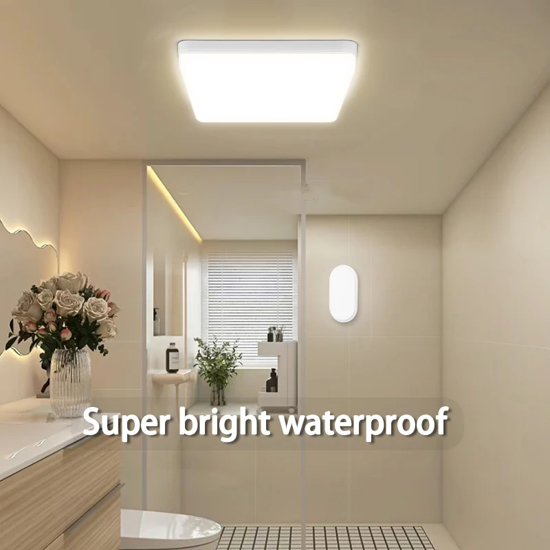 Imagem -04 - Impermeável Luz de Teto Led para Banheiro Lustre Moistureproof Varanda do Quarto Lâmpada Escadaria Decoração Interior 110v 220v