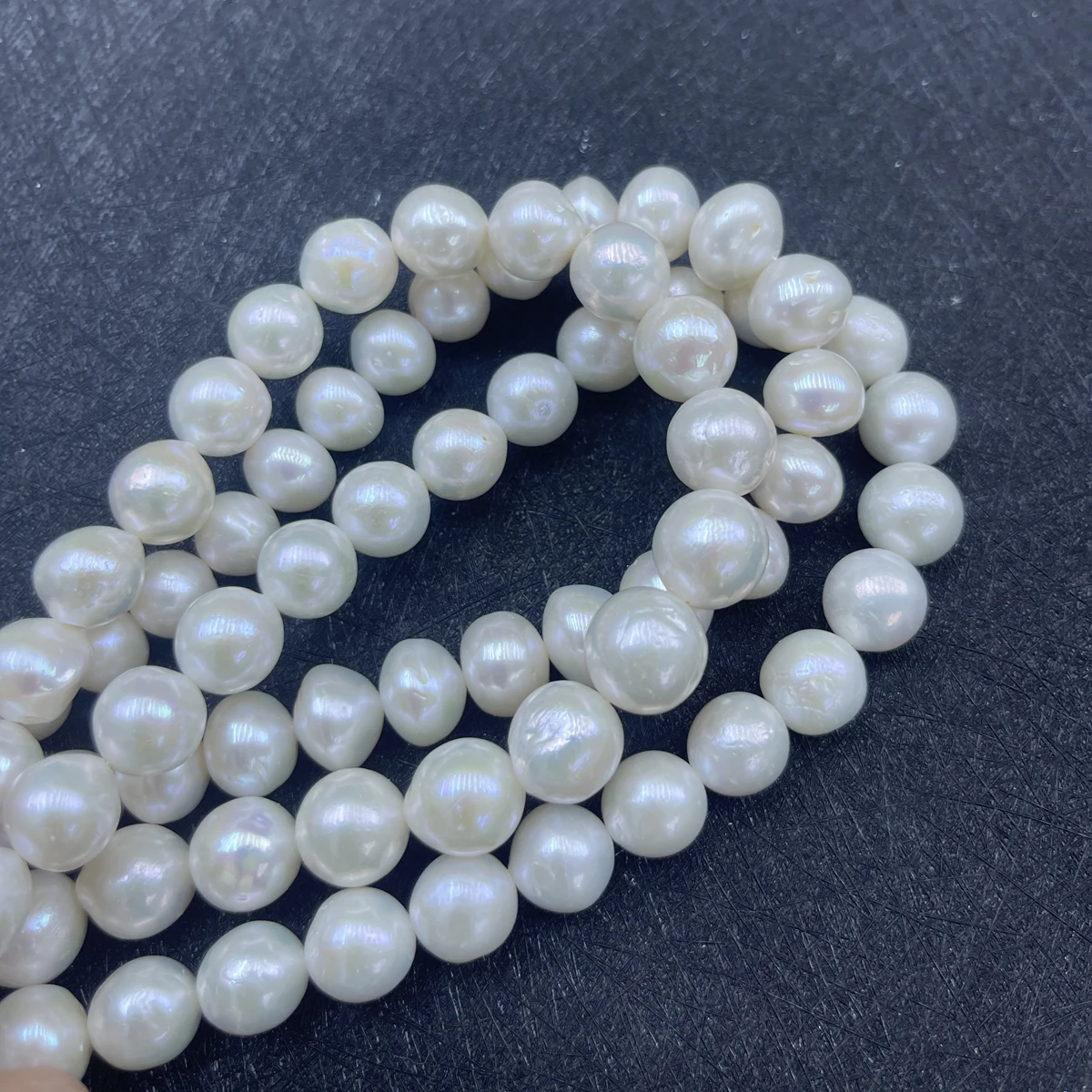 

AAA 9-13mm Near Round Natural Freshwater Pearl Large Loose Beads for Jewelry Making Supplies DIY Necklace Bracelet Accessories