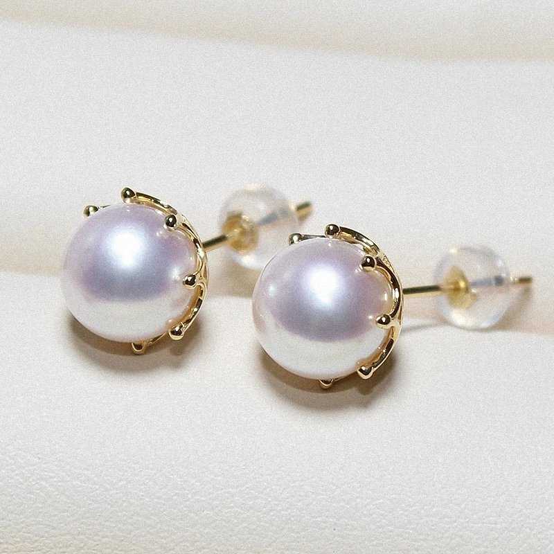 

CAOSHI Simple and Delicate Imitation Pearl Earrings Elegant Lady Wedding Jewelry Chic Temperament Accessories for Engagement