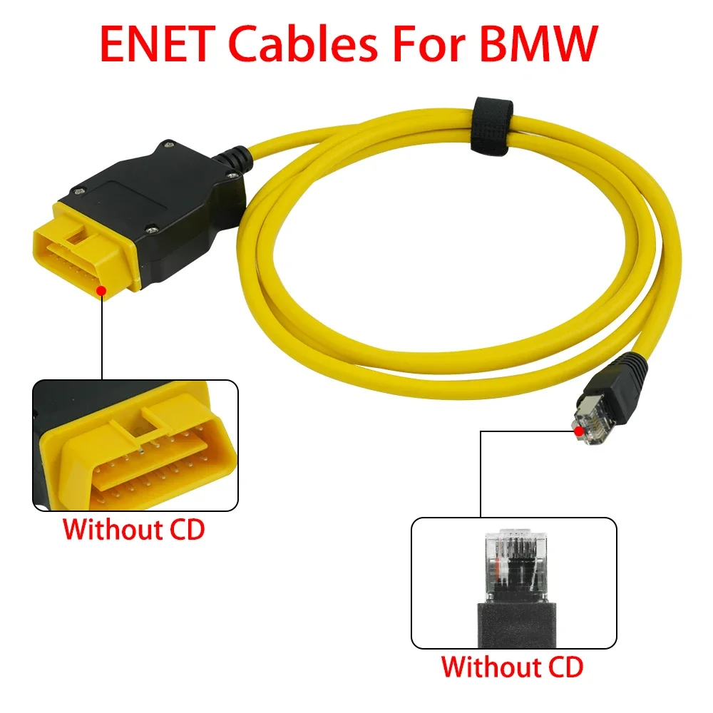 

Новый кабель ENET для BMW ICOM ENET кристаллический кабель для BMW ENET Программирование скрытого кабеля ENET Data Tool 2024 OBD OBD2 Scanner