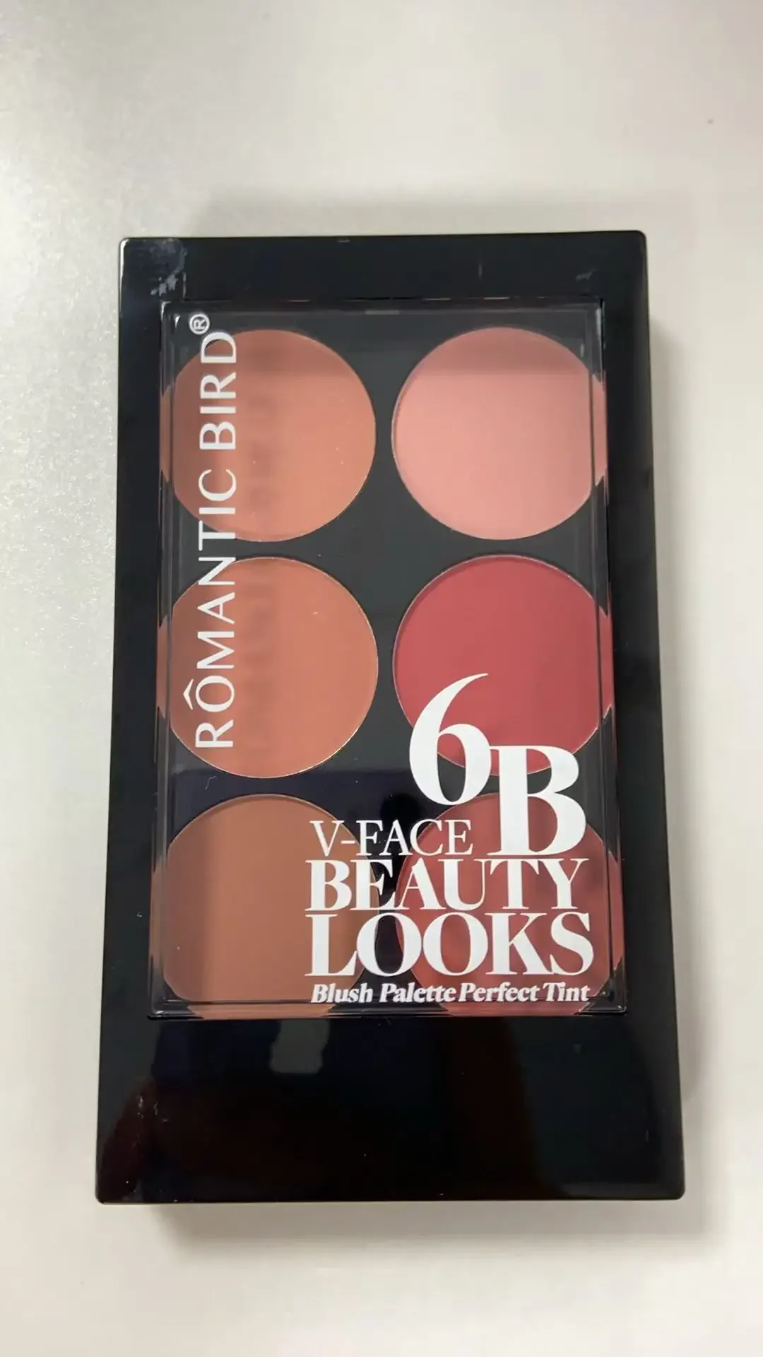MISS ROSE Alles-in-één lade Zeskleurige matte Blush Oogschaduw Concealer Hoogglans Herstellende Europese en Amerikaanse gezichtsmake-up