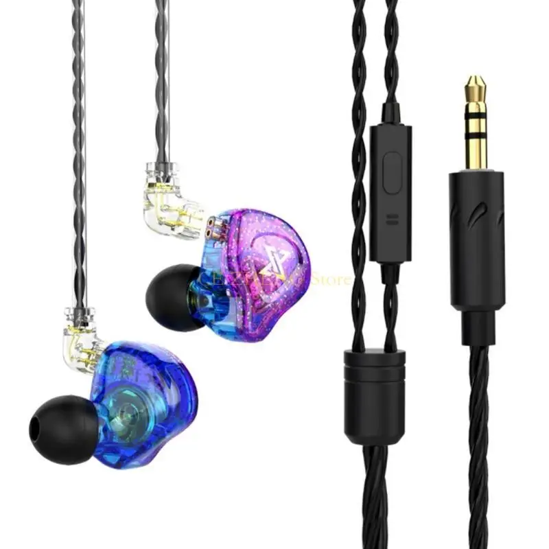 E56B Universal 3.5mmJack Headset Ear-in Detachable Cable Earphone with Dynamic Driver