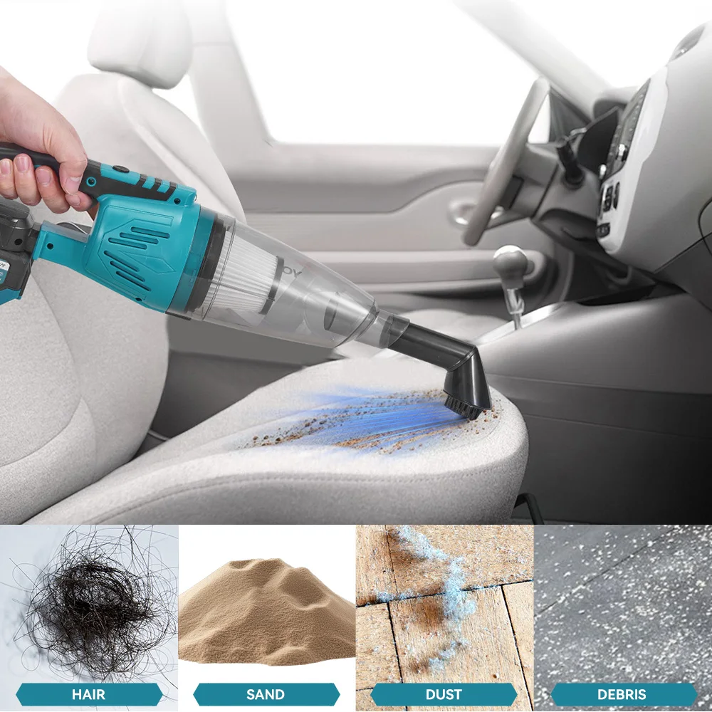 YOFIDRA 4IN1 Elektrischer Staubsauger 12Kpa 1500W Kabelloser Staubsauger Haus Auto Garten Reinigung Elektrowerkzeuge für Makita Akku Pin – Detail 10
