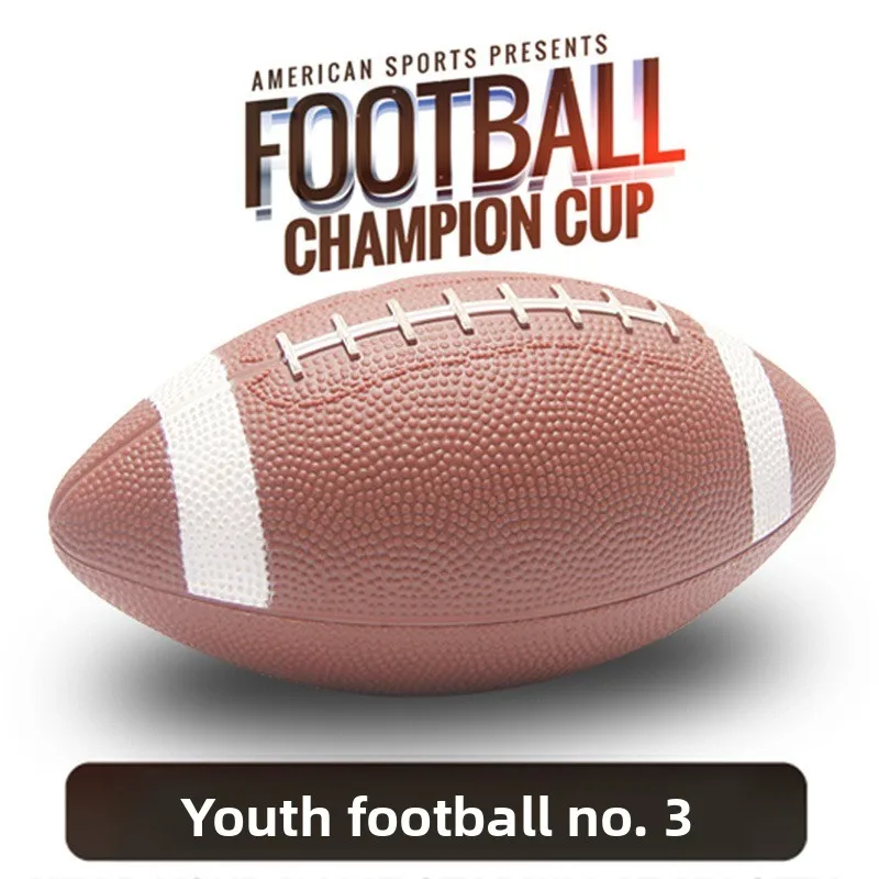 

American Football Youth Inflatable Leather Ball Toy Preschool Student Team Game Teaching Ball Children's Football Sports Ball