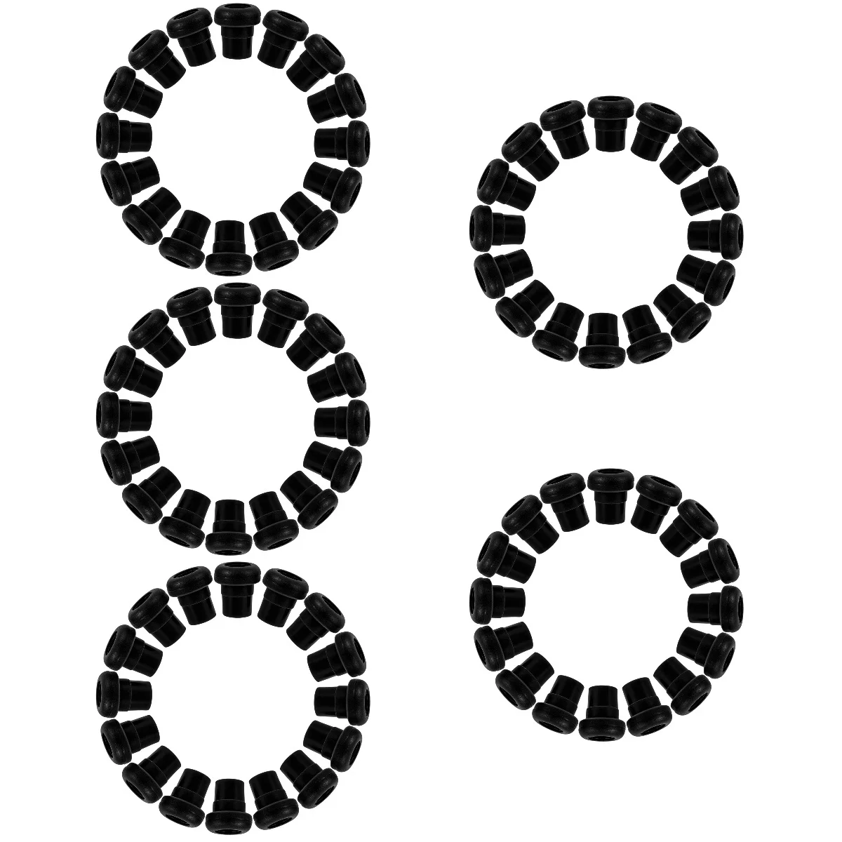 

5pcs 5 Count Foosball Rod Plug Table Accessory Pole Caps Covers Football Accessories