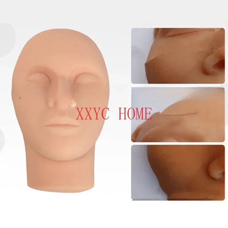 Simulation software head mold micro-shaping training props silicone mannequin head injection stitching face