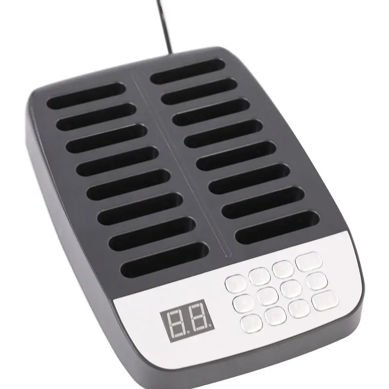 Wireless Calling System 16PCS Buzzer Beeper Bell Receivers for Restaurant Pager Food Court Cafe Bar Queue Call Sign Machine