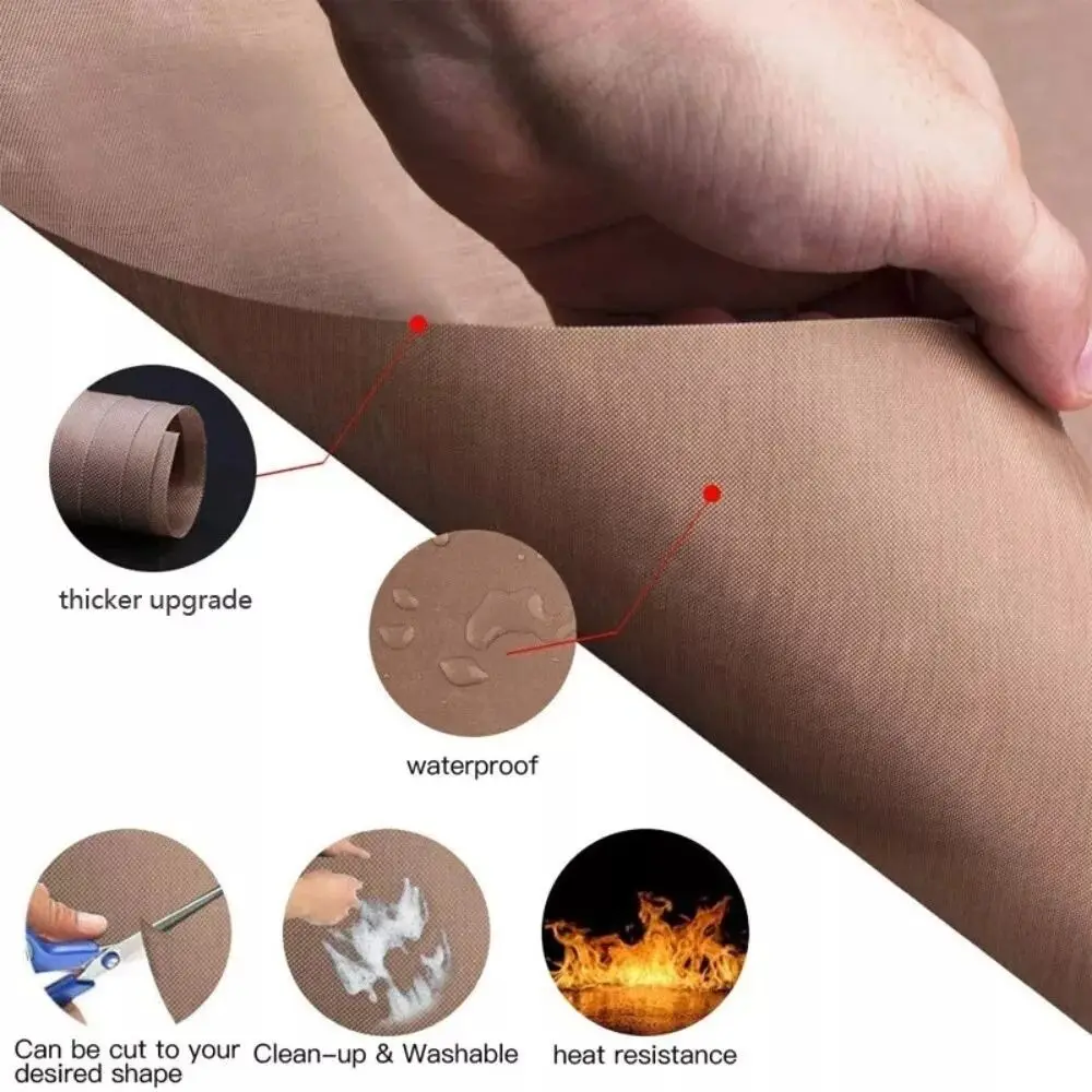 New Fits High Temperature Resistant Oven Baking Mat Non Stick Portable Tray Cloth Reusable Baking Paper