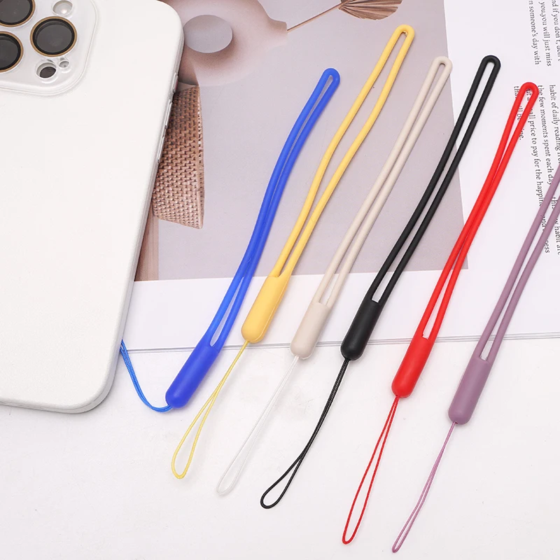 

1/3Pcs Silicone Phone Strap Portable Hand Wrist Lanyard Chain For Phone Universal Phone Anti-Lost Ropes Jewelry Findings Making