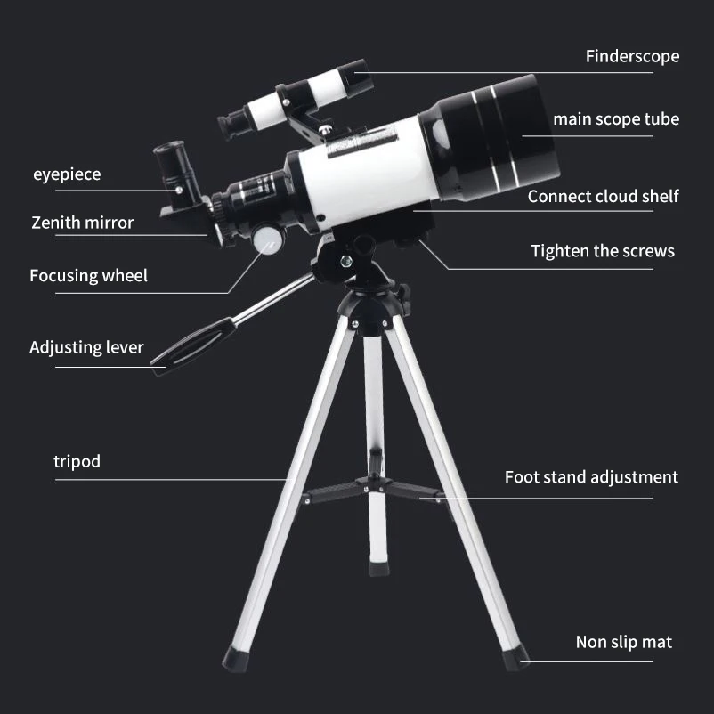 Imagem -06 - Telescópio Astronômico Profissional Alta Ampliação Fmc Revestimento Bak4 Prisma Observação da Lua Stargazing Pássaro 30070