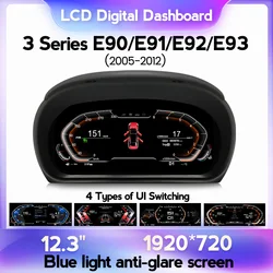 NaviFly Linux Systems 11'' Car LCD Dashboard Panel Digital Cluster Instrument Speedmeter For BMW 3 Series E90 E91 E92 2005-2011