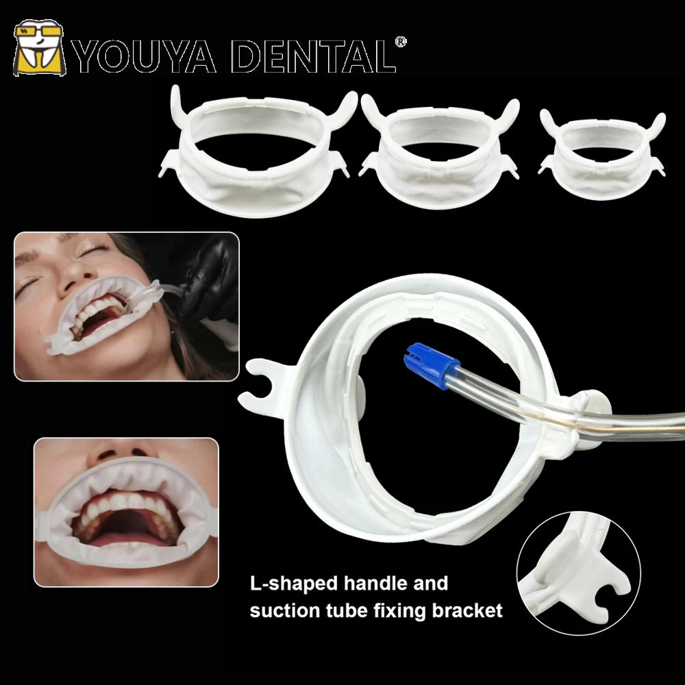 

1PCS Disposable Dental Rubber Dam Mouth Opener Intraoral Lips Retractors O Shape Cheek Expanders Dentistry Material
