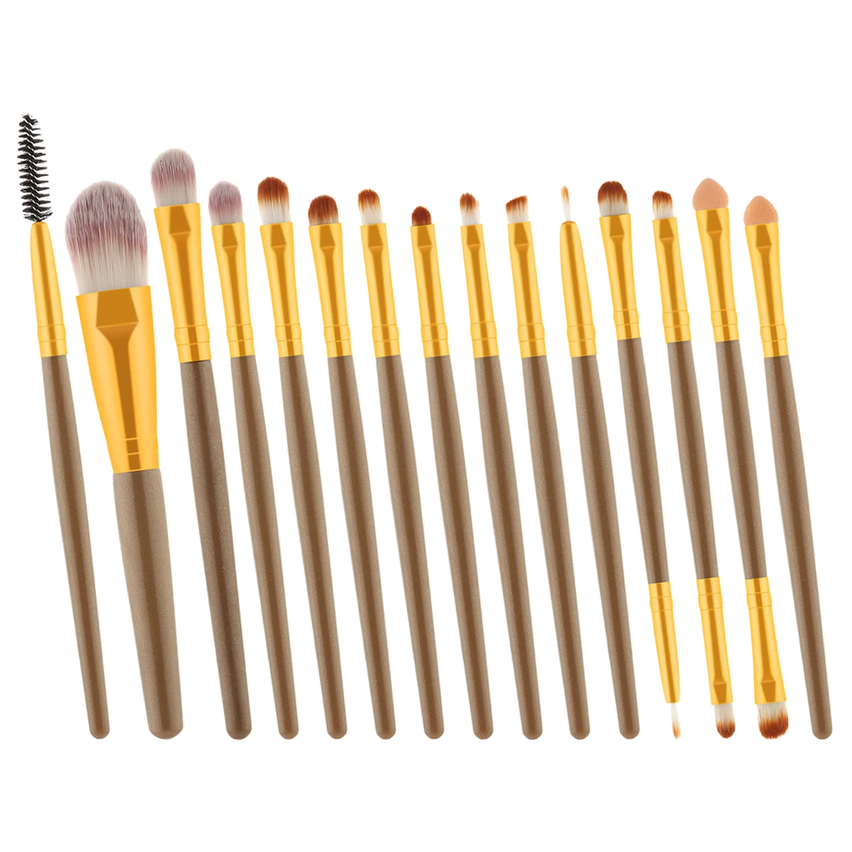 

15pcs Makeup Brush Set Professional Cosmetics Brushes for Women Nylon Bristles Perfect Daily Professional Use