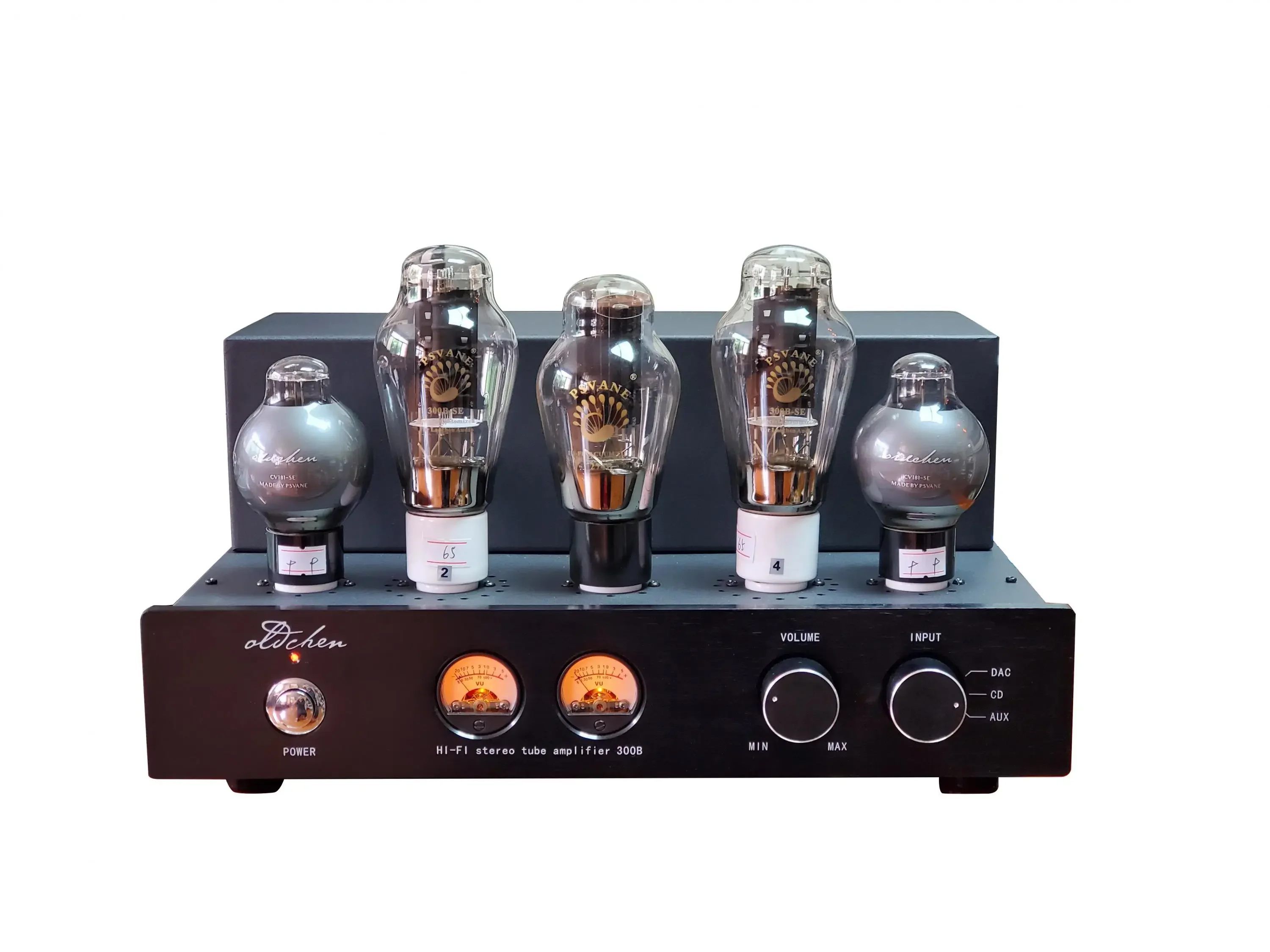 

Laochen 300B Tube Amplifier Single-ended Class A Handmade Point to Point Wiring OldChen Black Amp Bluetooth 5.0 HIFI Tube AMP