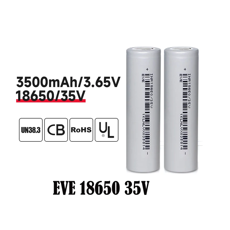 Hot Sale Original EVE 18650 Battery 35V 3500mAh Cylindrical Cell Rechargable Lithium Batteries For AGV Robot Energy Storage