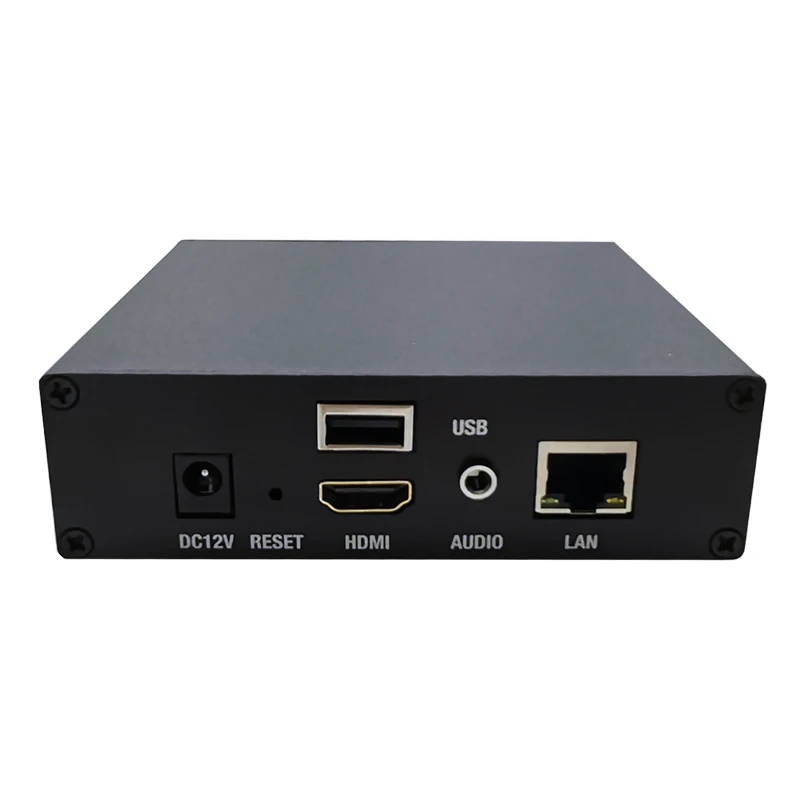 USB Video Push IP Stream Encoder VIF RTMPs SRT RJ45 Network Port for Horizontal Vertical TV Broadcasting Equipment - view 3