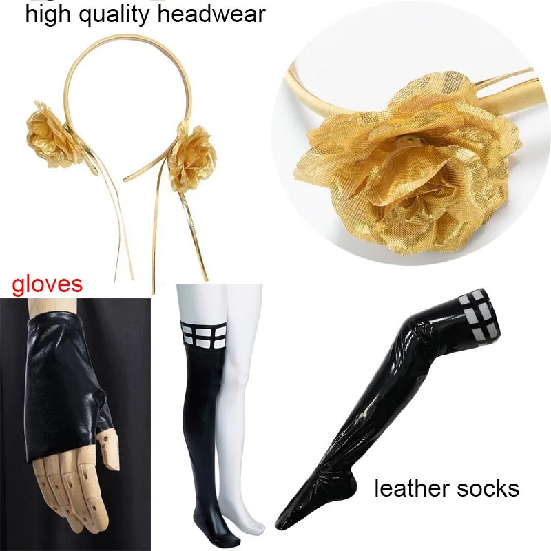 Yor Forger Cosplay costume Headband  Elastic Thigh Stockings Tights Highs Wig Earrings  Yor Forger dress full set for Comic Con