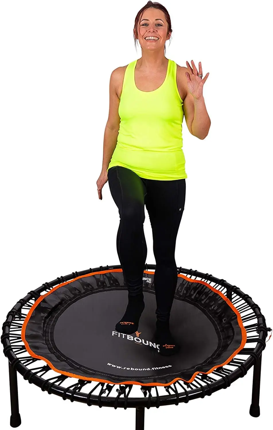 

Premium Bungee Rebounder USA | Half Folding Silent Indoor Mini Trampoline | Adults & Kids | DVDs & Online Work