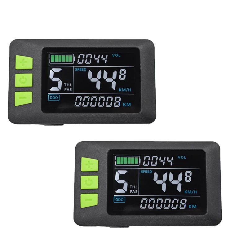 P3C LCD Display Dashboard Colorful Screen 24V 36V 48V 60V Electric Bike Meter For Electric Scooter